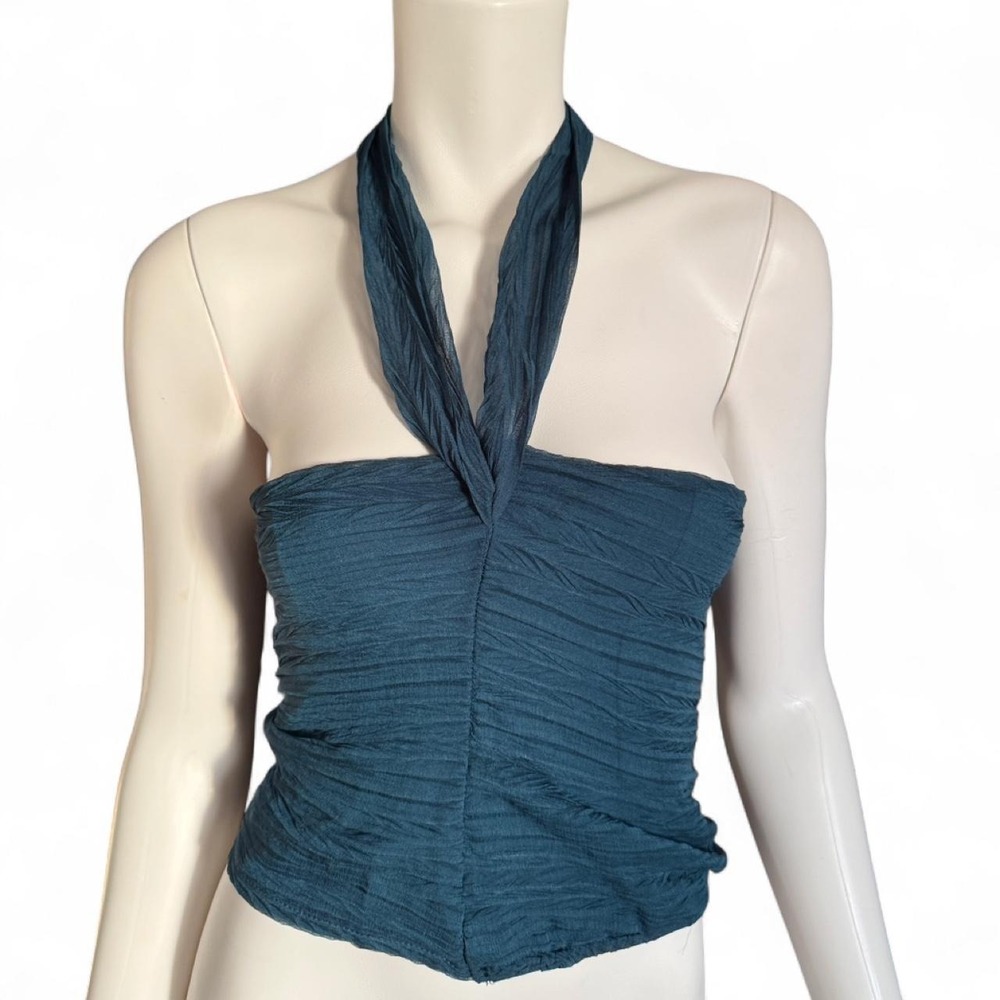 Women’s Teal Halter Tank Top